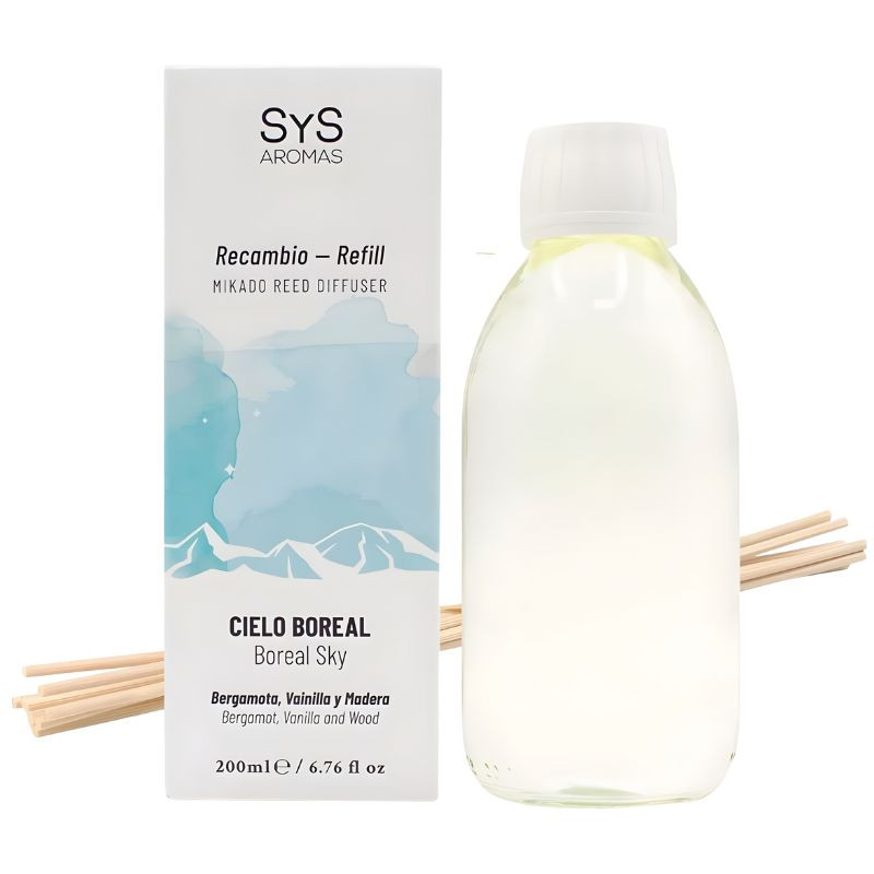 RECAMBIO MIKADO EXPERIENCE CIELO BOREAL 200ML+PALOS SYS