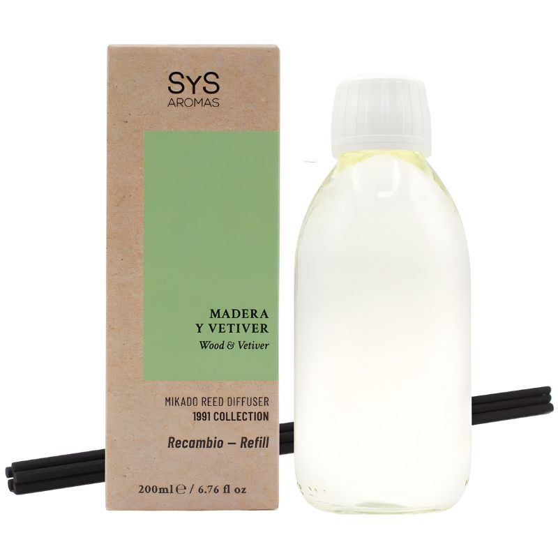 RECAMBIO MIKADO 1991 MADERA Y VETIVER 200ML+PALOS SYS