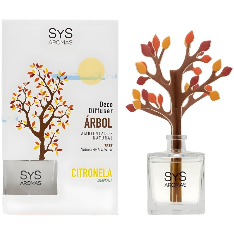 AMBIENTADOR DIFUSOR ÁRBOL DE CITRONELA 90ML SYS