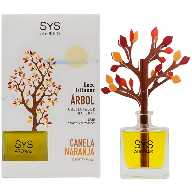 AMBIENTADOR DIFUSOR ÁRBOL DE CANELA-NARANJA 90ML SYS