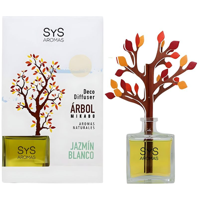 AMBIENTADOR DIFUSOR ÁRBOL DE JAZMÍN BLANCO 90ML SYS