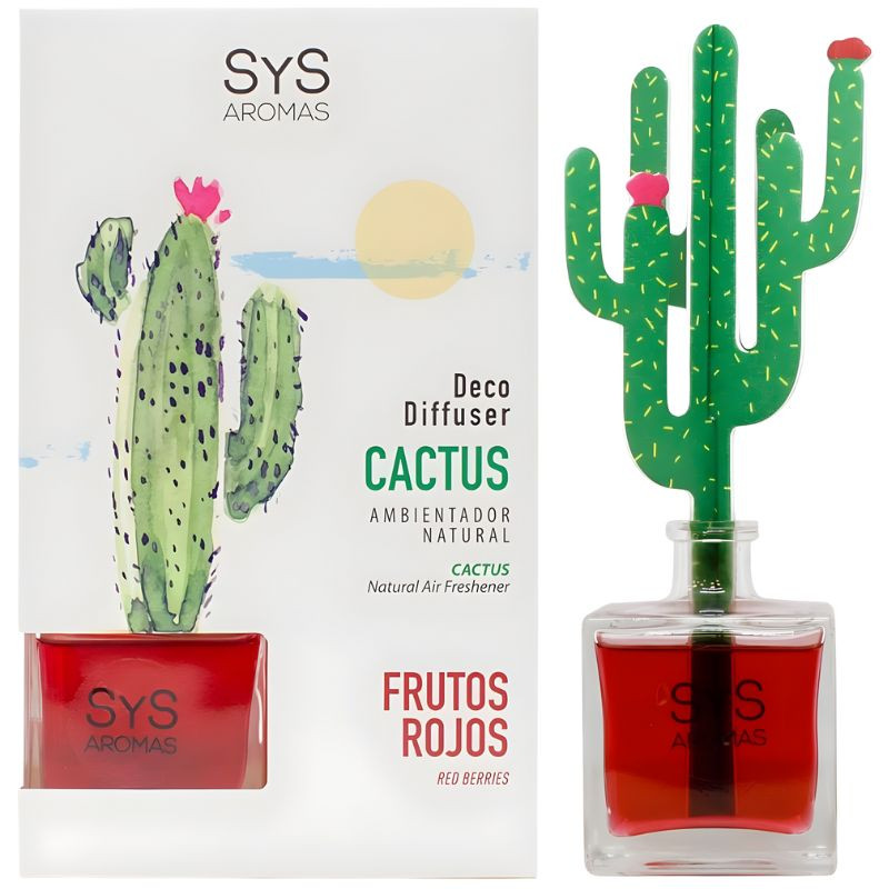 AMBIENTADOR DIFUSOR CACTUS DE FRUTOS ROJOS 90ML SYS