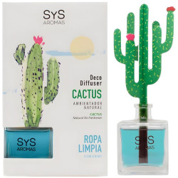 AMBIENTADOR DIFUSOR CACTUS DE ROPA LIMPIA 90ML SYS