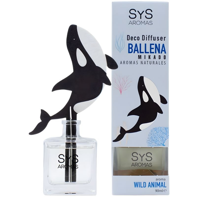 AMBIENTADOR DIFUSOR WILD ANIMAL BALLENA 90ML SYS