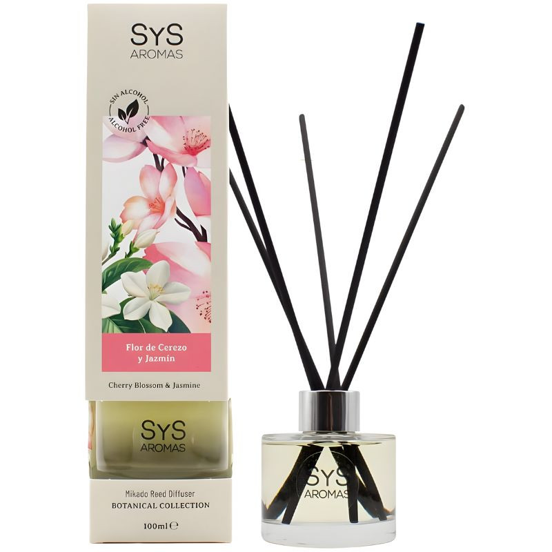 AMBIENTADOR MIKADO BOTANICAL FLOR DE CEREZO Y JAZMÍN 100ML SYS