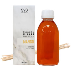 RECAMBIO MIKADO MANGO 200ML+PALOS SYS