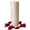 VELA ARTESANA DE ROSA 100% VEGETAL ORO DE LOS ANDES