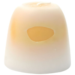 VELA EMOCIONAL ARTESANA AMARILLA 100% VEGETAL ORO DE LOS ANDES