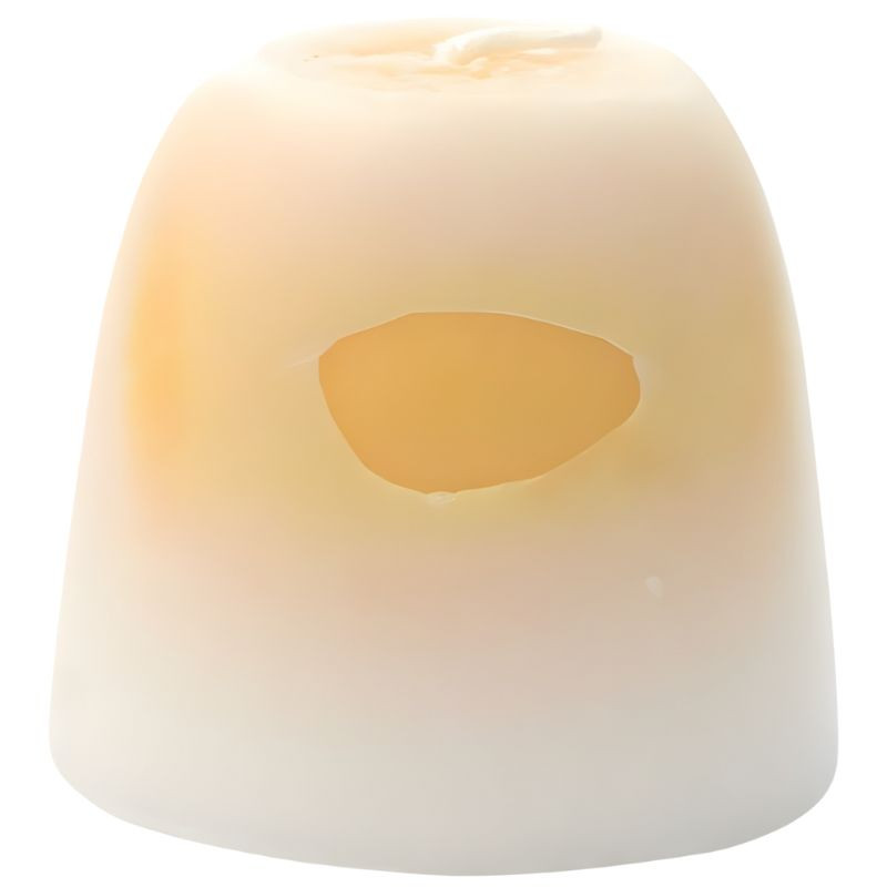 VELA EMOCIONAL ARTESANA AMARILLA 100% VEGETAL ORO DE LOS ANDES