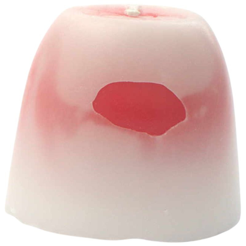 VELA EMOCIONAL ARTESANA ROJA 100% VEGETAL ORO DE LOS ANDES