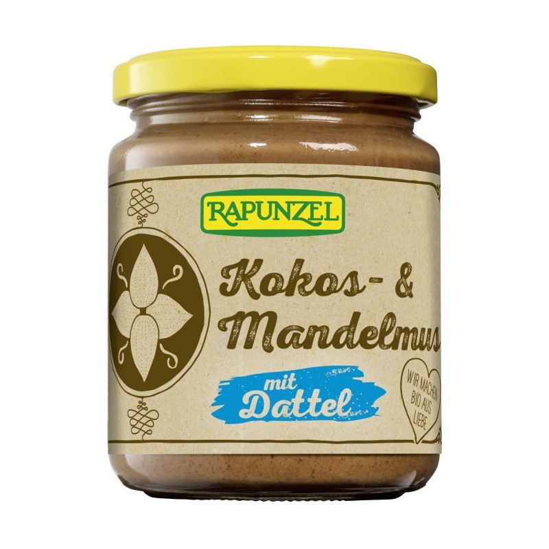 CREMA DE ALMENDRAS, COCO Y DATIL 250Gr. RAPUNZEL
