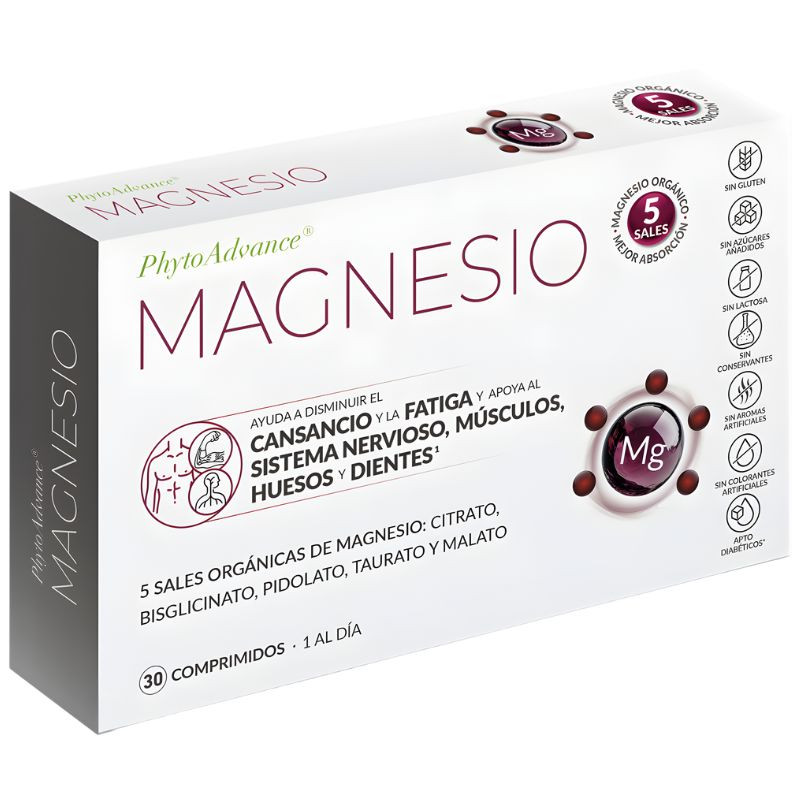 MAGNESIO 30 COMPRIMIDOS PHYTOADVANCE