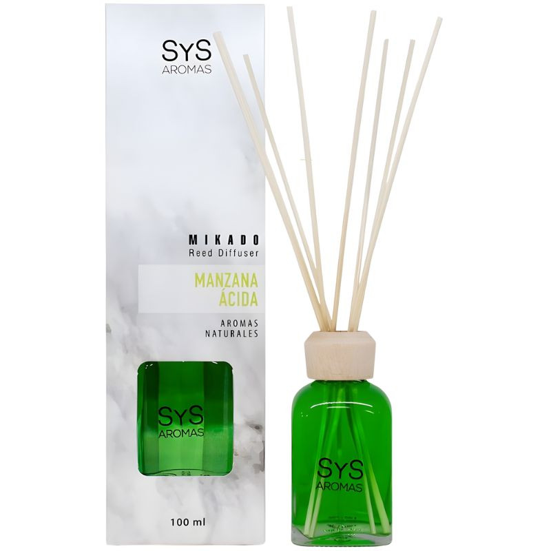 AMBIENTADOR MIKADO MÁRMOL MANZANA ÁCIDA 100ML SYS