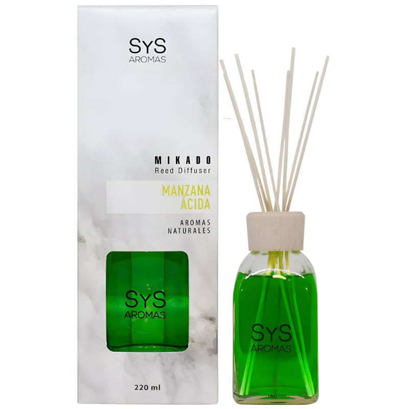 AMBIENTADOR MIKADO MÁRMOL MANZANA ÁCIDA 220ML SYS