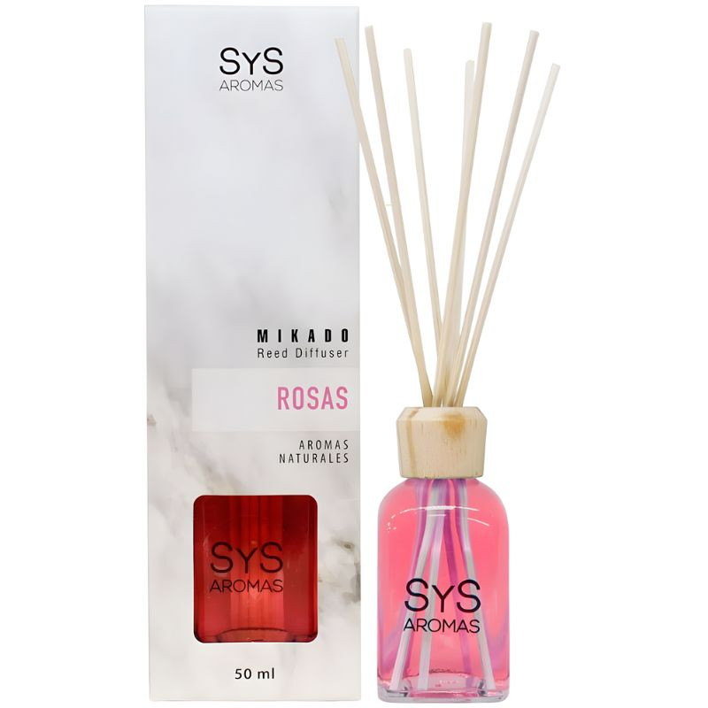 AMBIENTADOR MIKADO MÁRMOL ROSAS 50ML SYS
