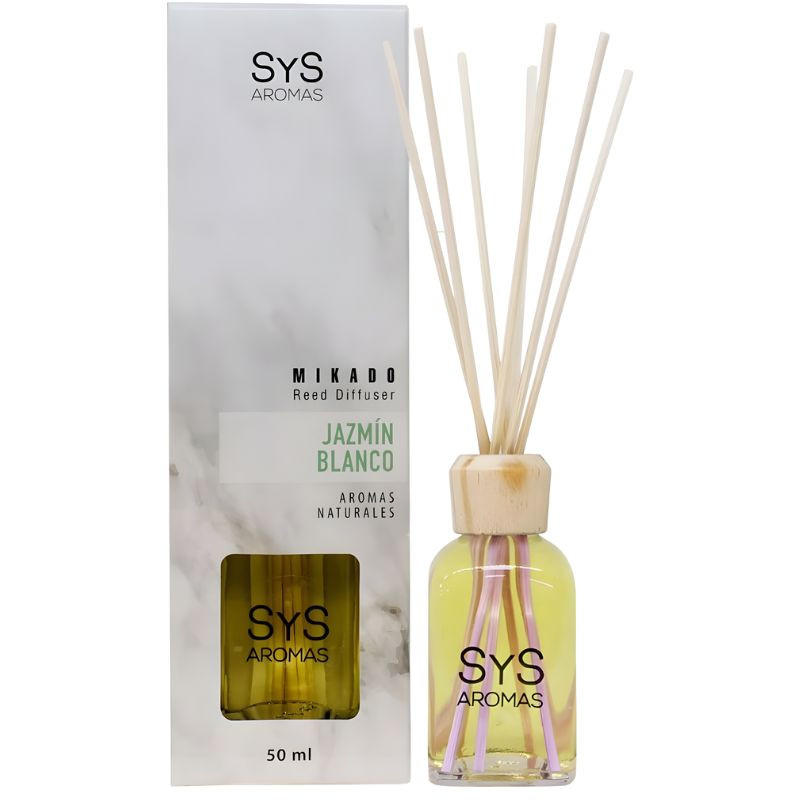 AMBIENTADOR MIKADO MÁRMOL JAZMÍN BLANCO 50ML SYS