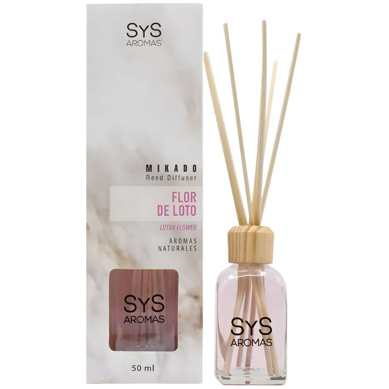 AMBIENTADOR MIKADO MÁRMOL FLOR DE LOTO 50ML SYS