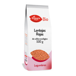 LENTEJAS ROJAS BIO 500Gr. GRANERO
