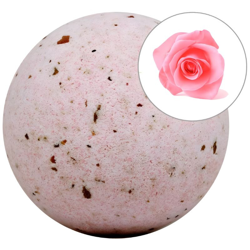 BOMBA DE BAÑO ESPUMOSA ROSAS CON PÉTALOS 140G SYS