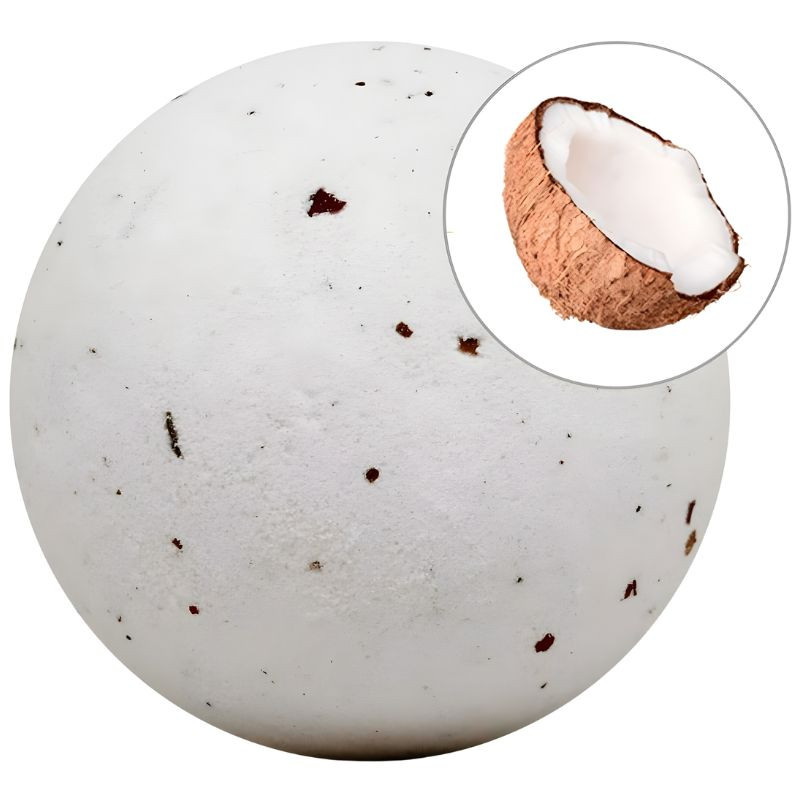 BOMBA DE BAÑO ESPUMOSA COCO CON PÉTALOS 140G SYS