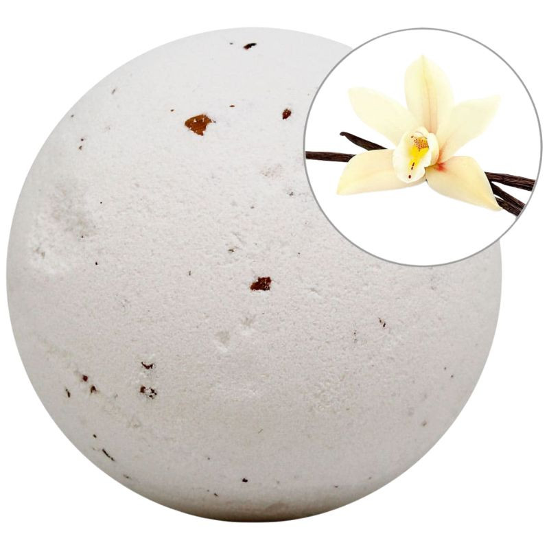 BOMBA DE BAÑO ESPUMOSA VAINILLA CON PÉTALOS 140G SYS