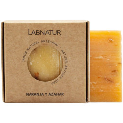 JABÓN NATURAL PREMIUM DE NARANJA Y AZAHAR 100G LABNATUR