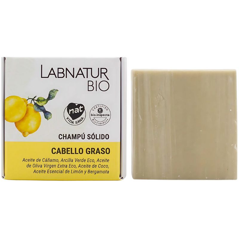 CHAMPÚ SÓLIDO CABELLO GRASO 75G LABNATUR BIO
