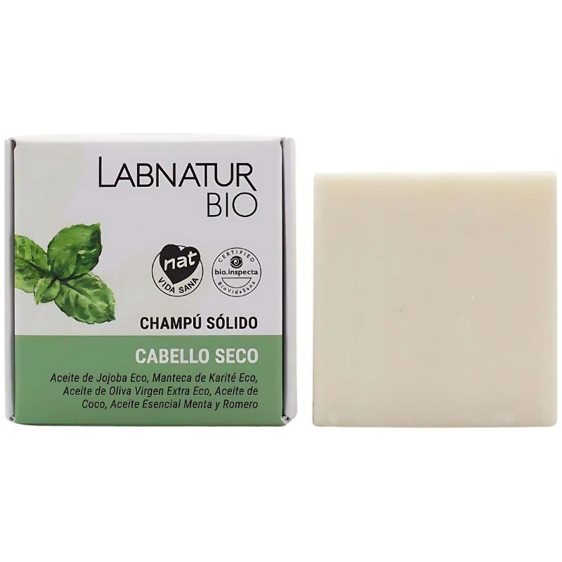 CHAMPÚ SÓLIDO CABELLO SECO 75G LABNATUR BIO
