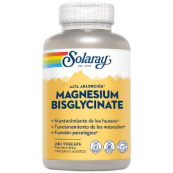 MAGNESIO BISGLYCINATE 240 CÁPSULAS VEGETALES SOLARAY