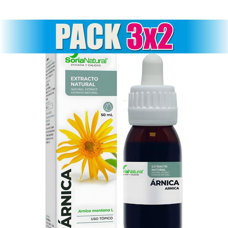 Pack 3x2 EXTRACTO DE ÁRNICA 50ML SORIA NATURAL