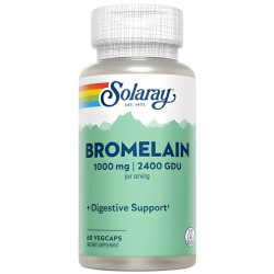 BROMELAINA 60 CÁPSULAS VEGETALES SOLARAY
