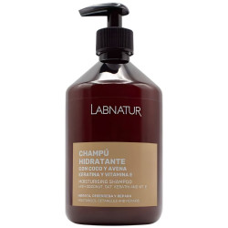 CHAMPÚ HIDRATANTE COCO Y AVENA CON KERATINA 500ML LABNATUR