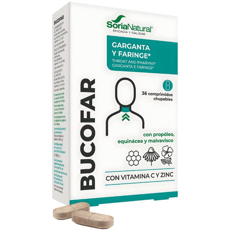 BUCOFAR 36 COMPRIMIDOS CHUPABLES SORIA NATURAL