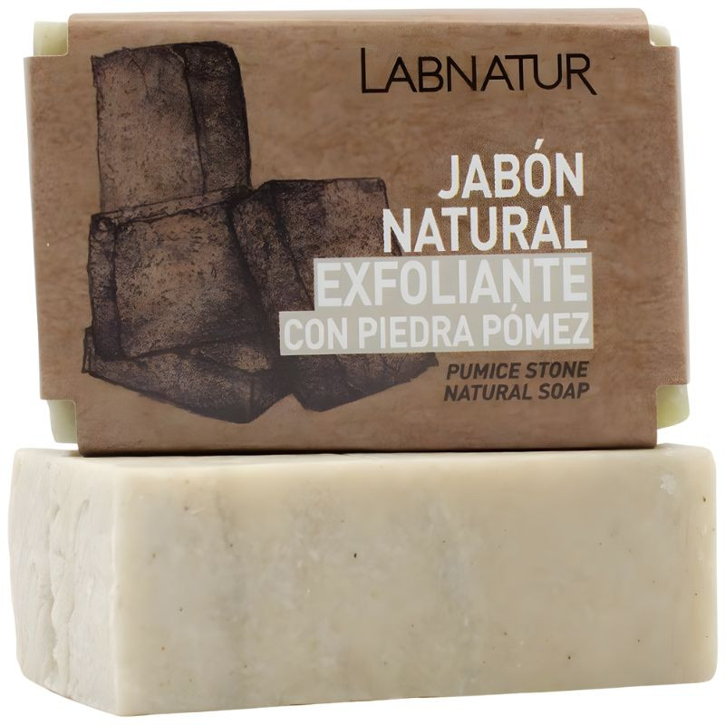 JABÓN NATURAL EXFOLIANTE CON PIEDRA PÓMEZ 100G LABNATUR