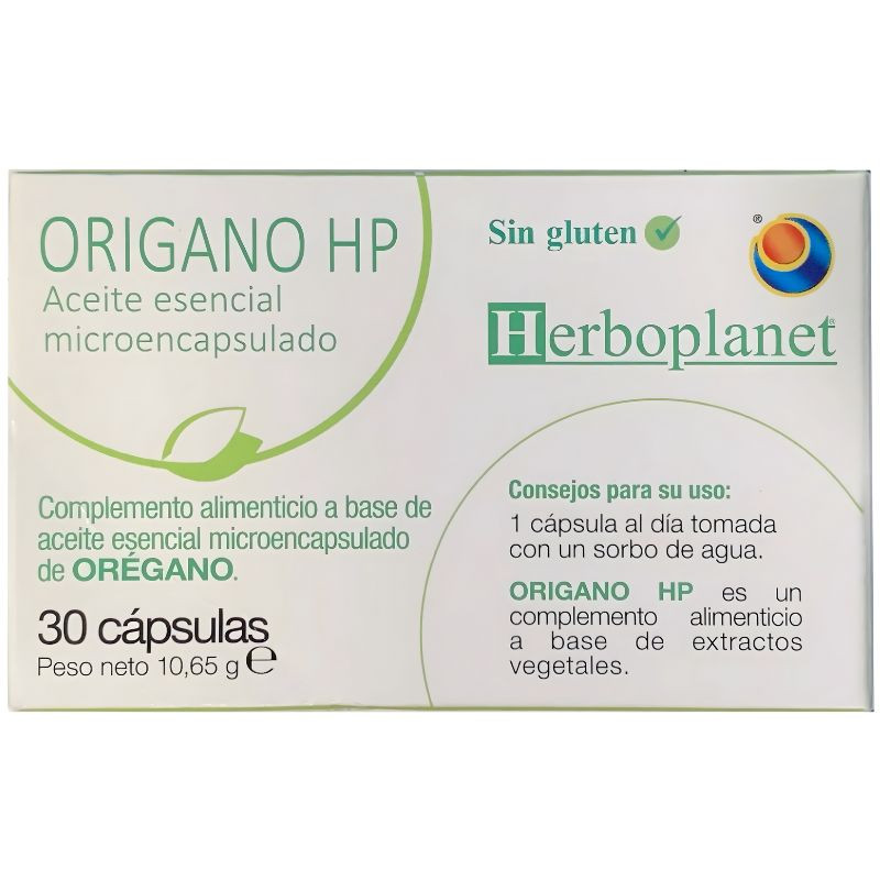 ORIGANO HP 10,65 g, 30 capsulas de A. E. Microencapsulados HERBOPLANET