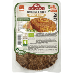 HAMBURGUESA DE ESPELTA Y VERDURAS 200Gr. NATURSOY