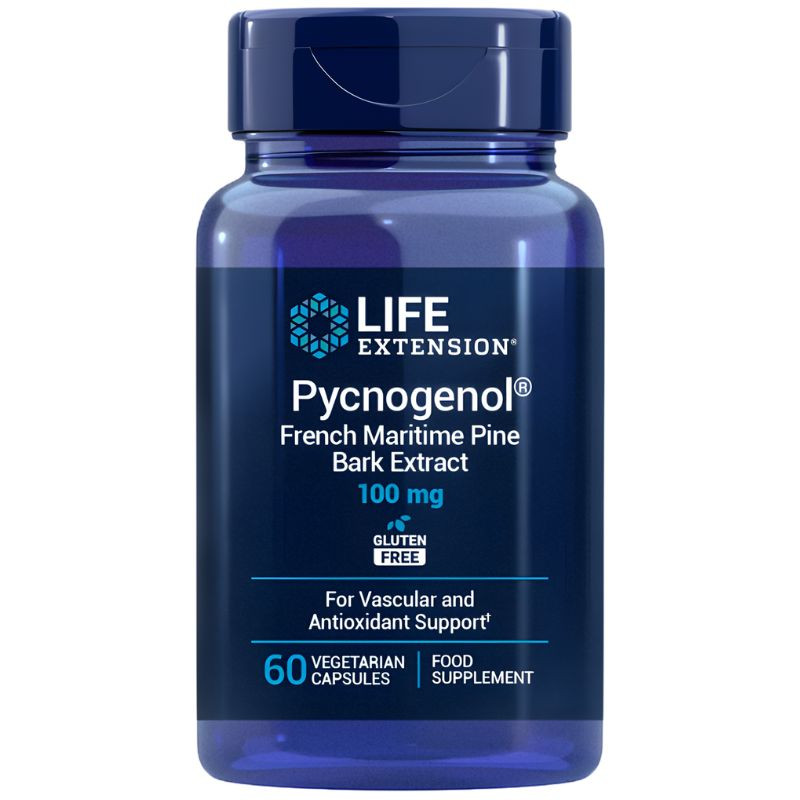 PYCNOGENOL 100MG 60 CÁPSULAS LIFE EXTENSION