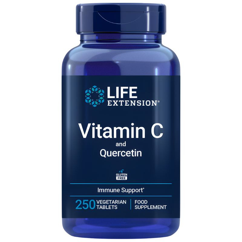 VITAMINA C Y QUERCETINA 250 COMPRIMIDOS LIFE EXTENSION