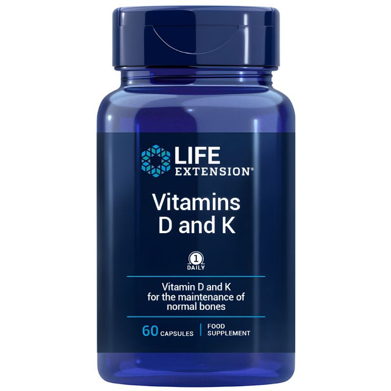 VITAMINAS D Y K 60 CÁPSULAS LIFE EXTENSION