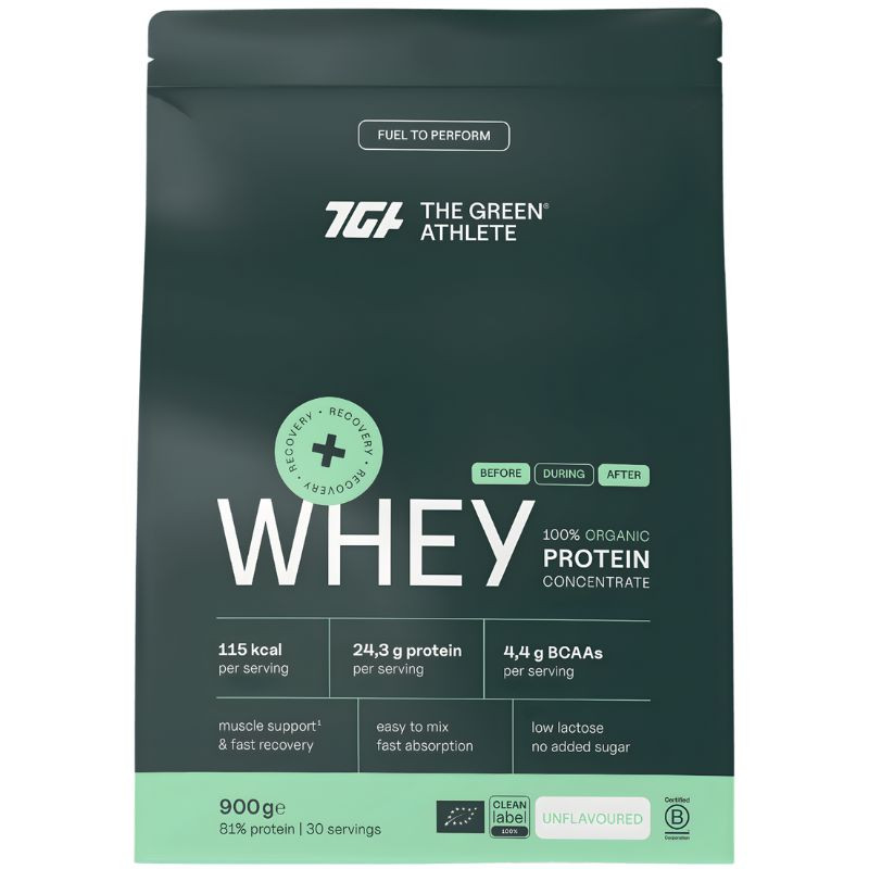 WHEY PROTEIN CONCENTRADO BIO SIN SABOR 900G THE GREEN ATHLETE