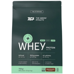 WHEY PROTEIN AISLADO SABOR CHOCOLATE 750G THE GREEN ATHLETE