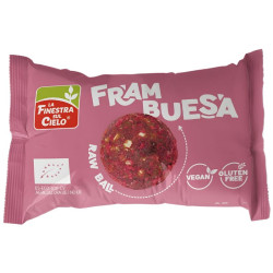 ENERGY BALL FRAMBUESA BIO SIN GLUTEN 25G FINESTRA