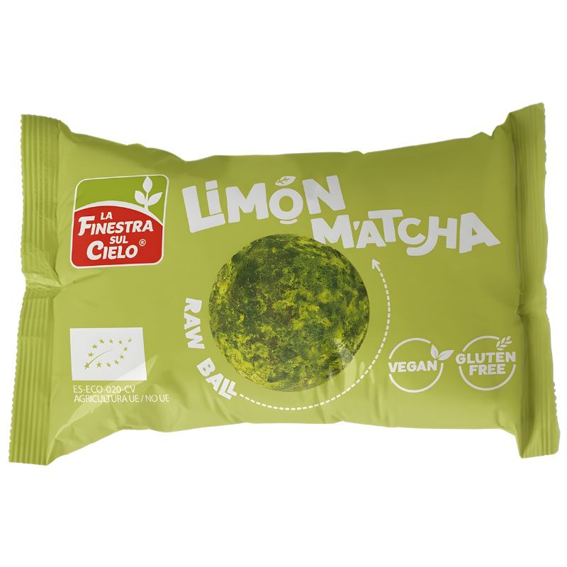 ENERGY BALL MATCHA LIMÓN BIO SIN GLUTEN 25G FINESTRA