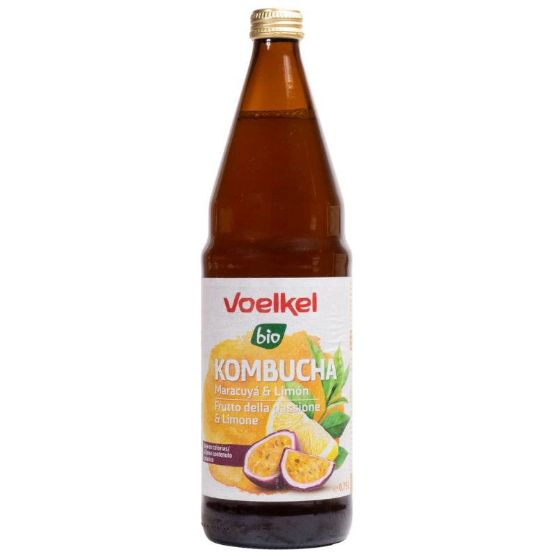 KOMBUCHA MARACUYÁ Y LIMÓN BIO 750ML VOELKEL