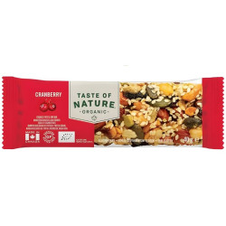 BARRITA ARÁNDANOS ROJOS BIO 40G TASTE OF NATURE