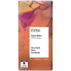 CHOCOLATE NEGRO 71% SANTO DOMINGO BIO 80G VIVANI