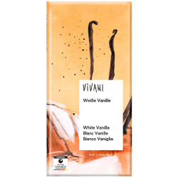 CHOCOLATE BLANCO CON VAINILLA BOURBON BIO 80G VIVANI