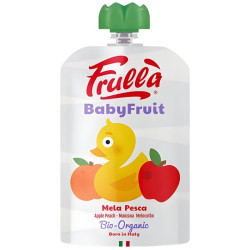 BABY FRULLÀ PURÉ DE MANZANA Y MELOCOTÓN BIO 100G NATURA NUOVA