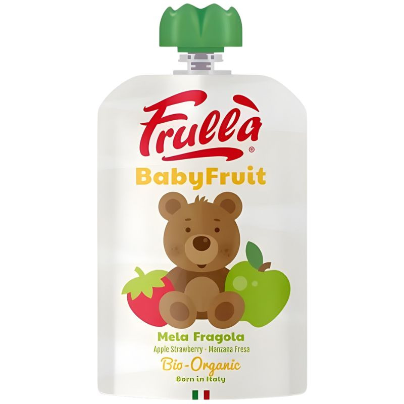 BABY FRULLÀ PURÉ DE MANZANA Y FRESA BIO 100G NATURA NUOVA