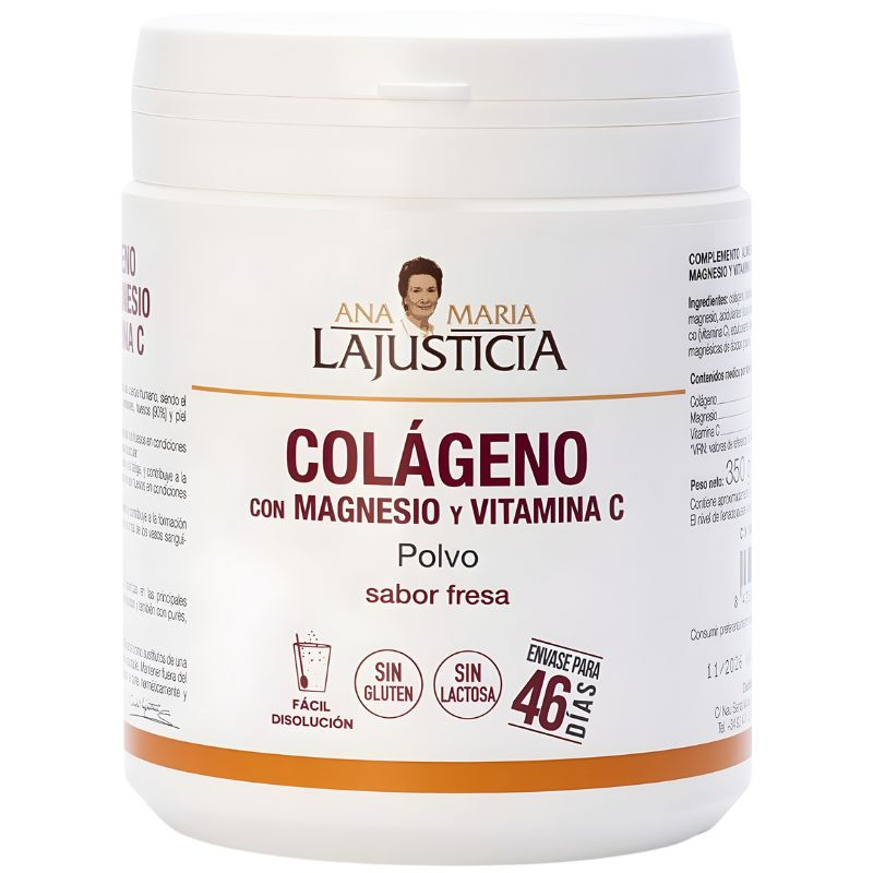 COLAGENO CON MAGNESIO FRESA 350Gr. ANA M. LAJUSTICIA